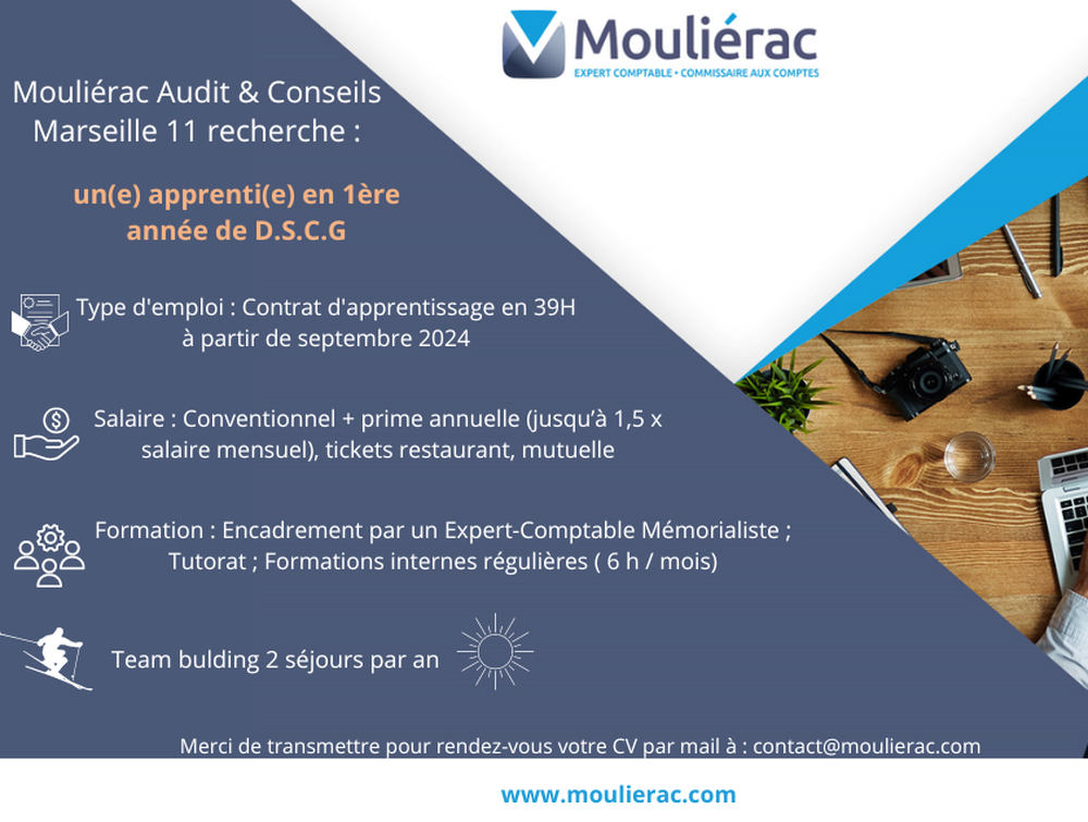 Expert-Comptable Marseille la Valentine 13011 Recrute