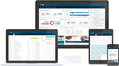  Solution complète pour la gestion de votre entreprise : devis, facturation, achats, agenda de caisse, note de frais, banque.